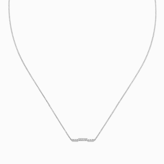 GUCCIインターロッキングG ダイヤモンド ネックレス 18K WHT GLD Gucci Interlocking diamond necklace in 18k white gold