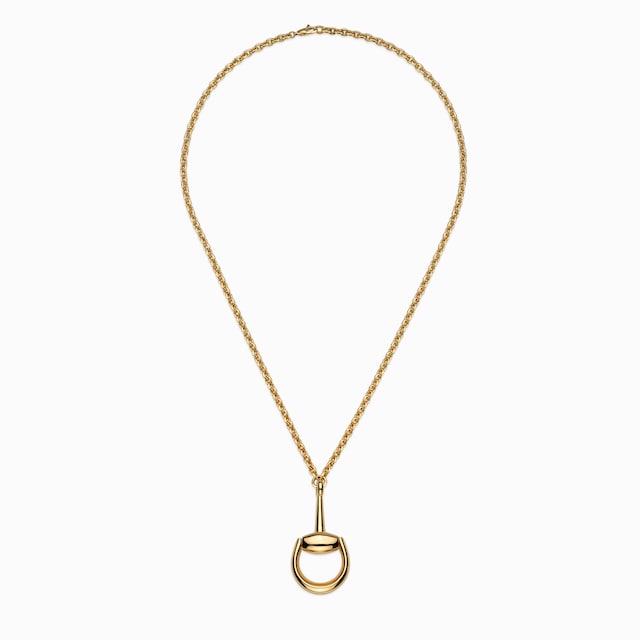 Collana a catena lunga con Morsetto 18 carati