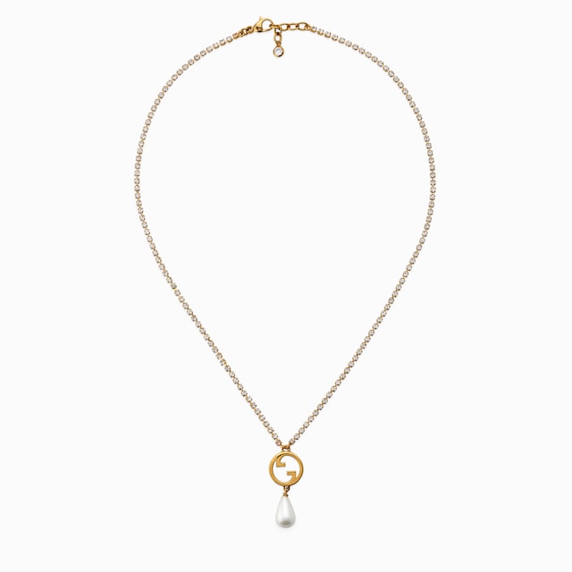 Колье Gucci Blondie с кристаллами