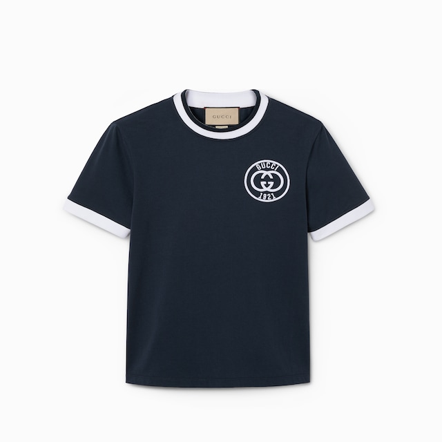 GUCCI ロゴ オーバーサイズ コットン Tシャツブラック コットン