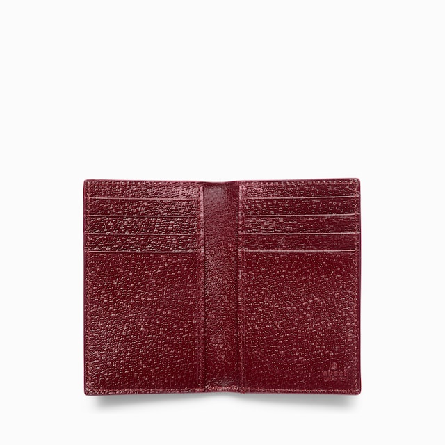 Gucci Rosso Ancora red interior long card case