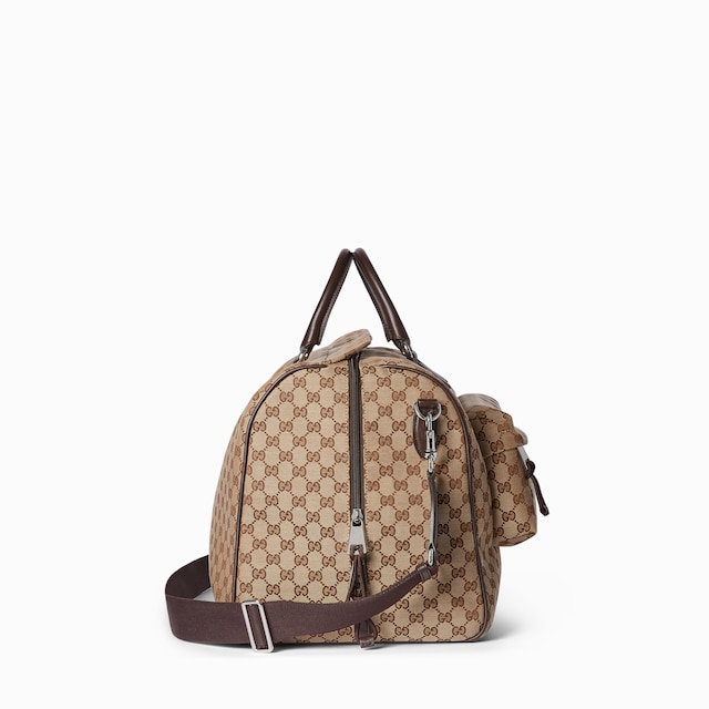 GG canvas large duffle bag