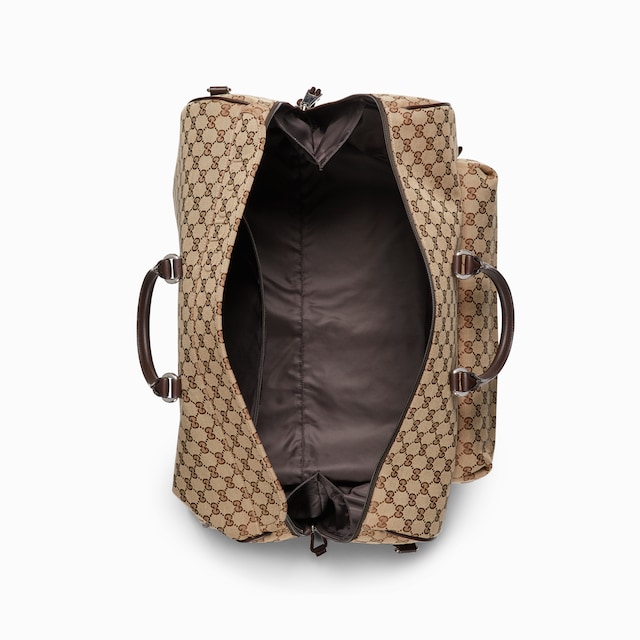 GG canvas large duffle bag