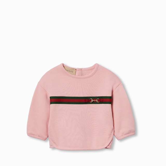 Baby cotton sweatshirt with Web