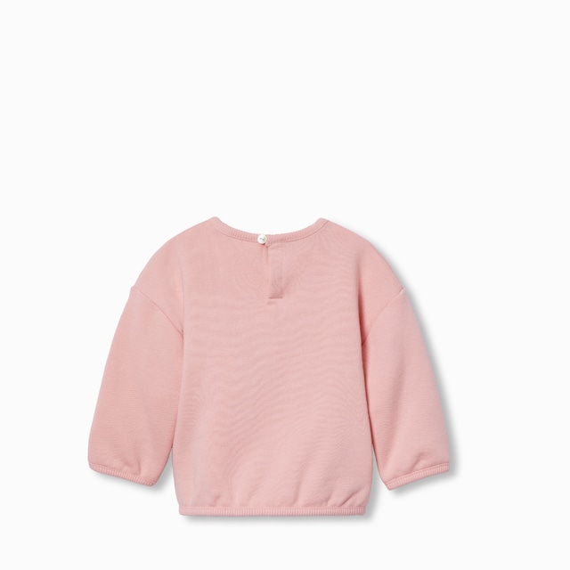 Baby cotton sweatshirt with Web