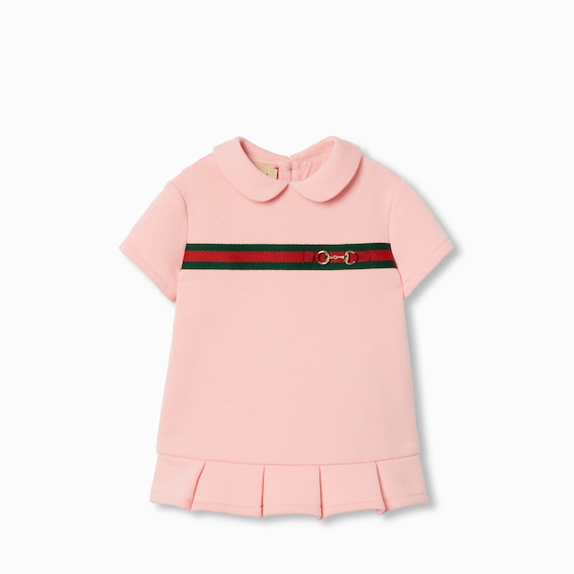Babykleid aus Baumwolle mit Web