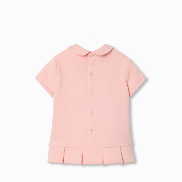 Babykleid aus Baumwolle mit Web