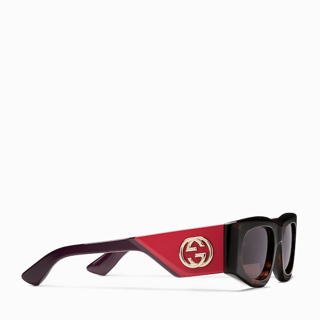 Sonnenbrille mit rechteckigem Rahmen