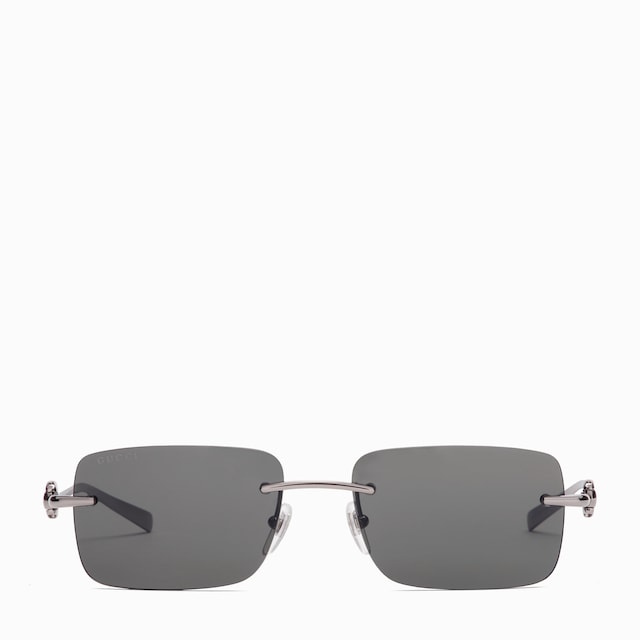 Ⓥグッチ　サングラス Rectangular frame sunglasses in gold-toned metal | GUCCI® US