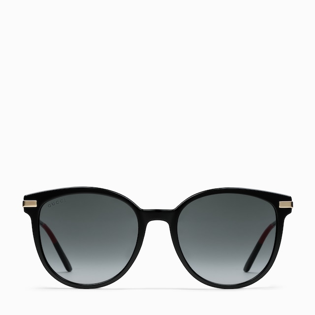 GUCCI ラウンド型サングラス グレー グッチ GUCCI サングラス インターナショナルフィット ブラック