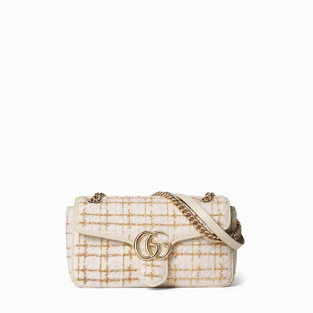 Sac à épaule GG Marmont avec broderies moyen format