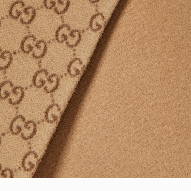 Reversible GG silk wool blend coat - image 2