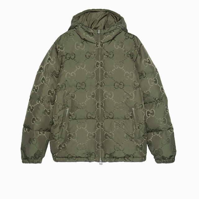 Jumbo GG canvas down jacket
