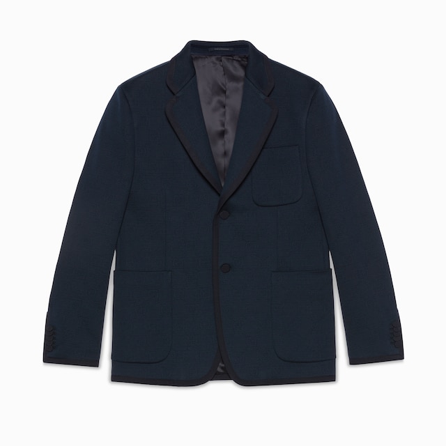 Textured GG jersey jacket