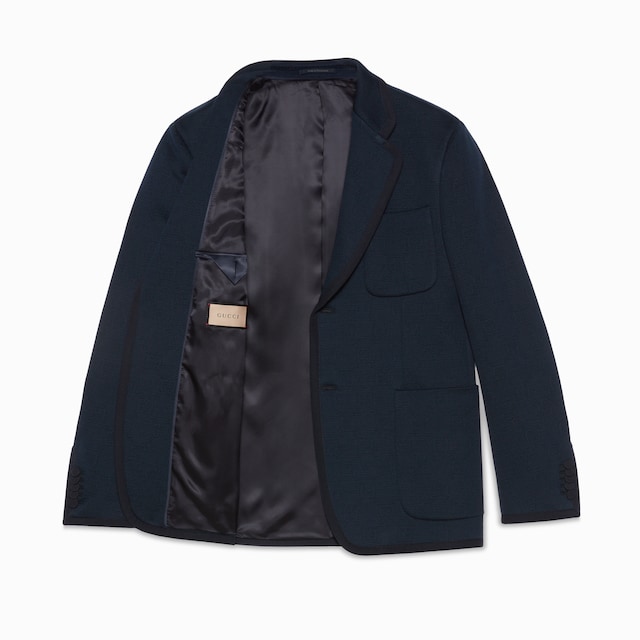 Textured GG jersey jacket