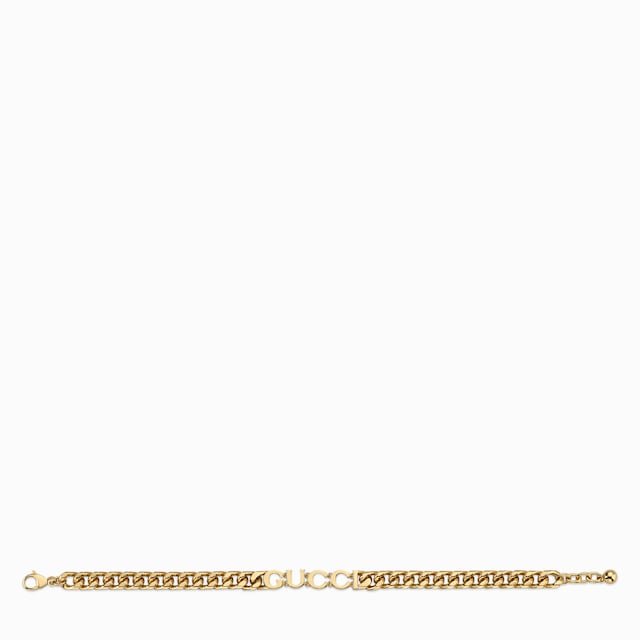 Chain bracelet with Gucci script