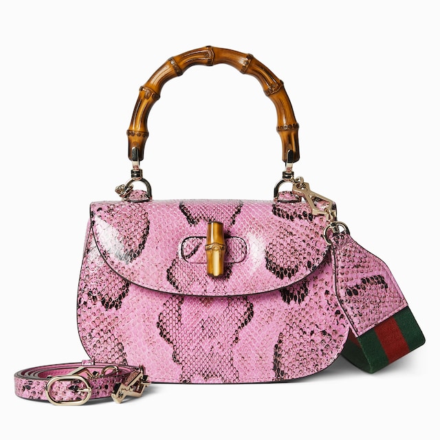 Gucci Bamboo 1947 small python bag