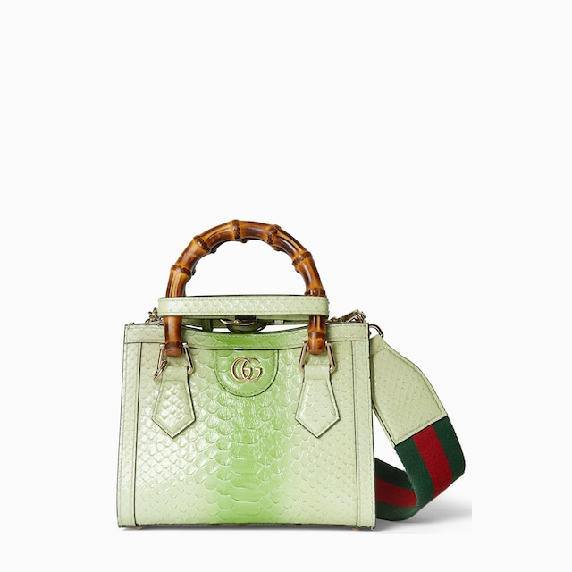 Gucci Diana python small tote bag