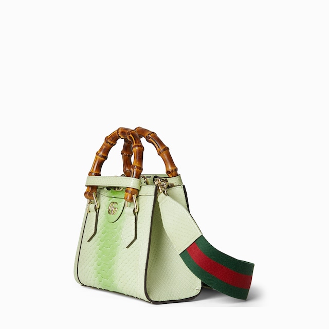 Gucci Diana python small tote bag