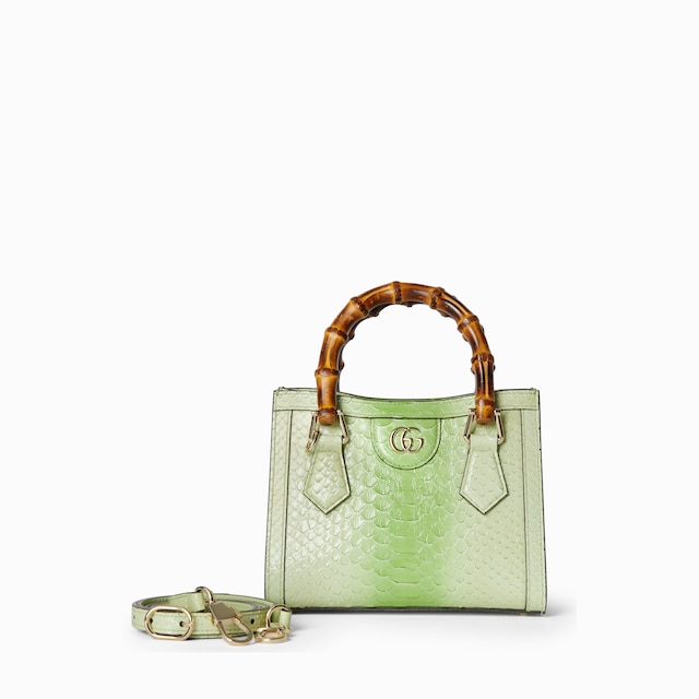 Gucci Diana python small tote bag