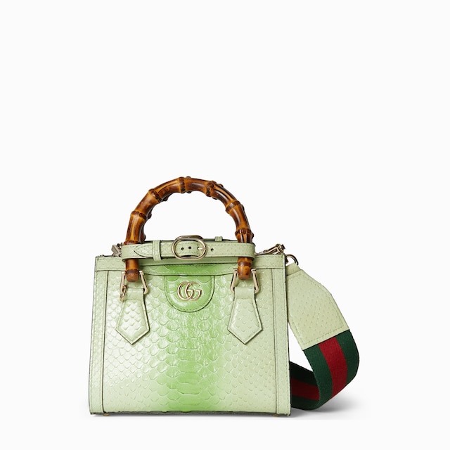 Gucci Diana python small tote bag