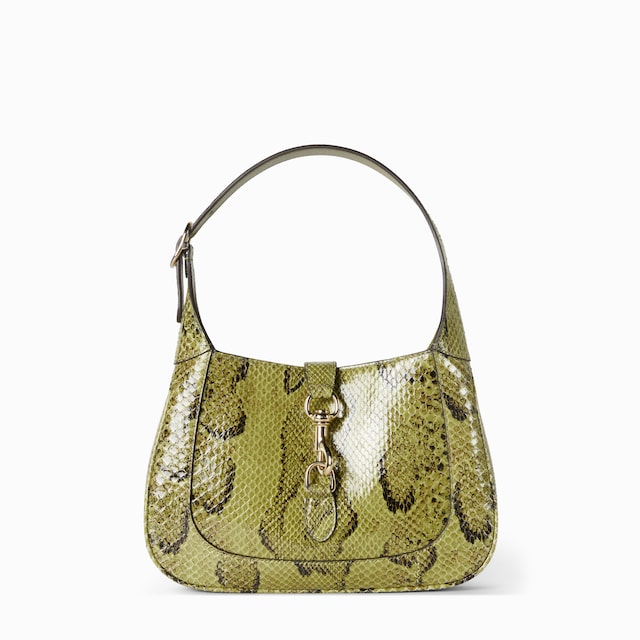 Сумка на плечо Gucci Jackie из кожи питона