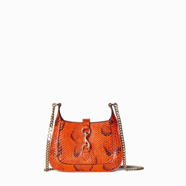 Gucci Jackie Notte python mini bag