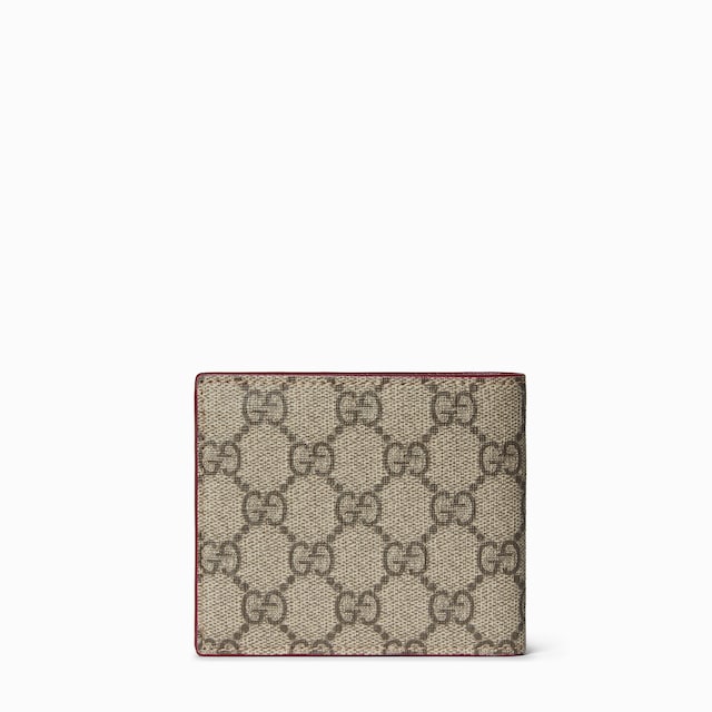 Cartera dos pliegues e interior Rosso Ancora