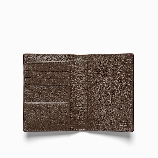 Brown interior GG passport case