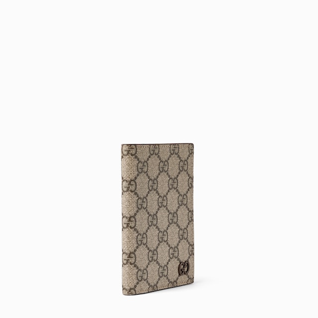 Brown interior GG passport case