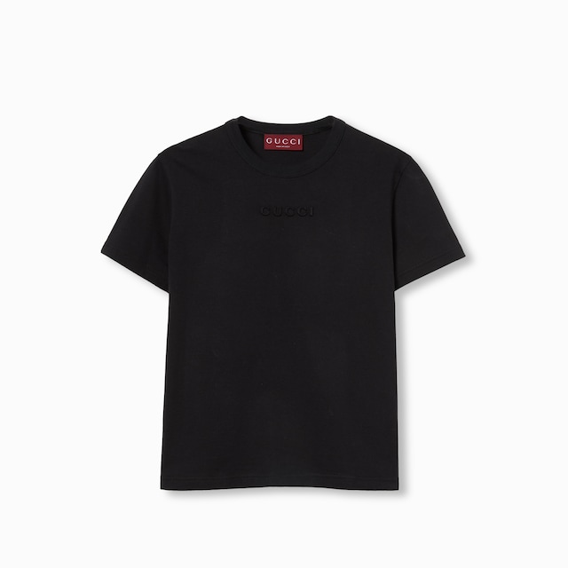Cotton jersey T-shirt with embroidery