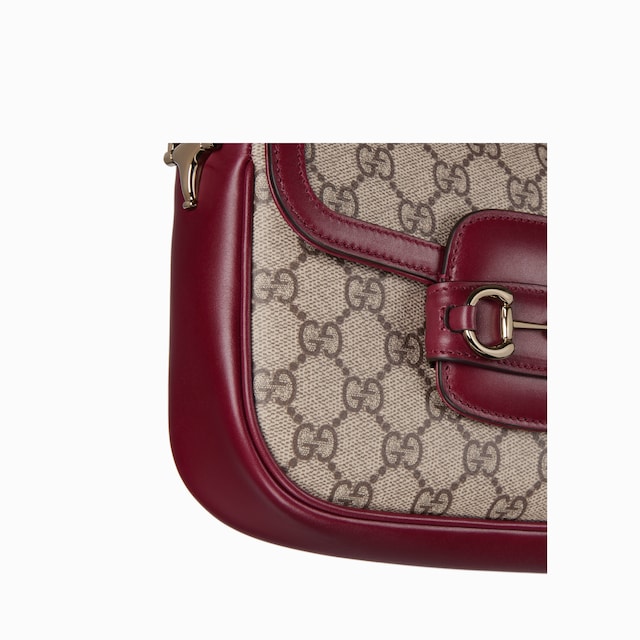Borsa a spalla Gucci Horsebit 1955 Soft misura piccola
