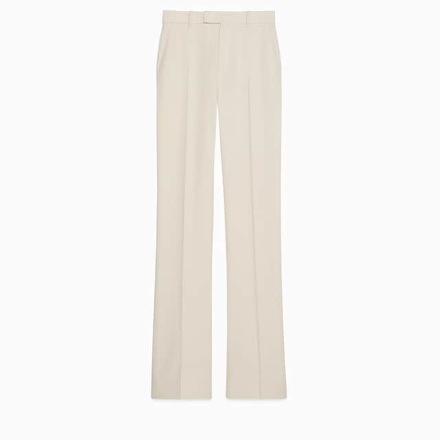 Wool crêpe pant