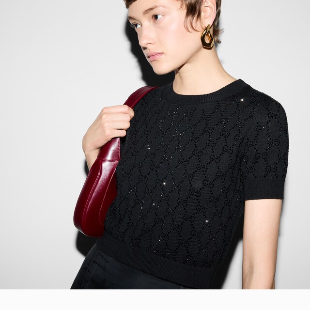 Fine wool GG crystal top - image 3