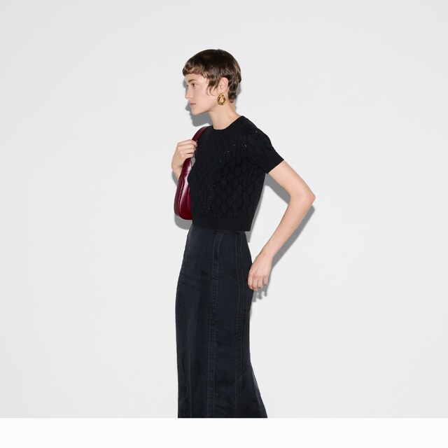 Fine wool GG crystal top - image 2