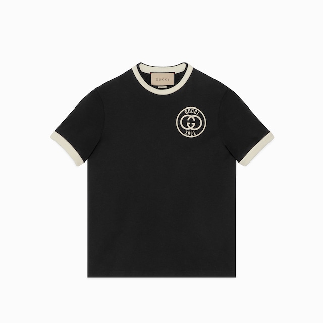 GUCCI エンブロイダリー コットンジャージー Tシャツオフ