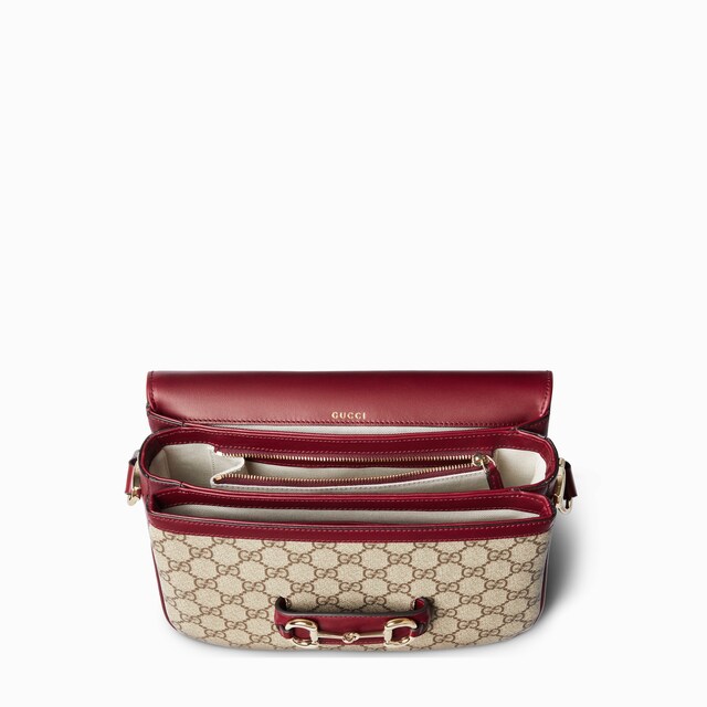 حقيبة الكتف Gucci Horsebit 1955 Soft متوسطة الحجم