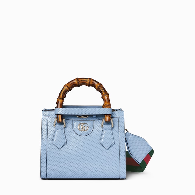 Миниатюрная сумка-тоут Gucci Diana из кожи питона
