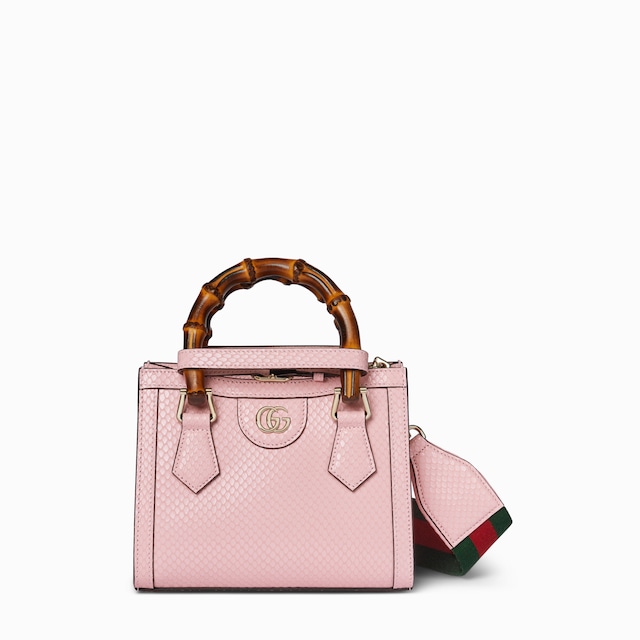 Сумка-тоут Gucci Diana из кожи питона размера мини