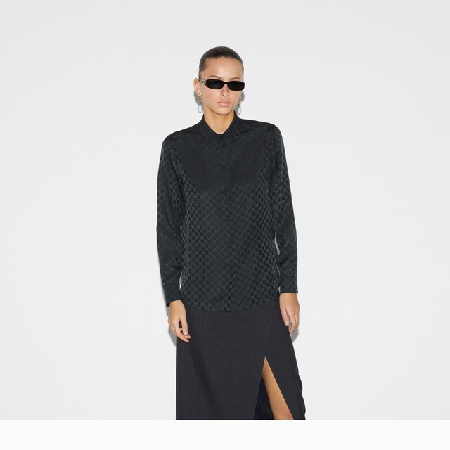 GG crepe silk shirt - image 5