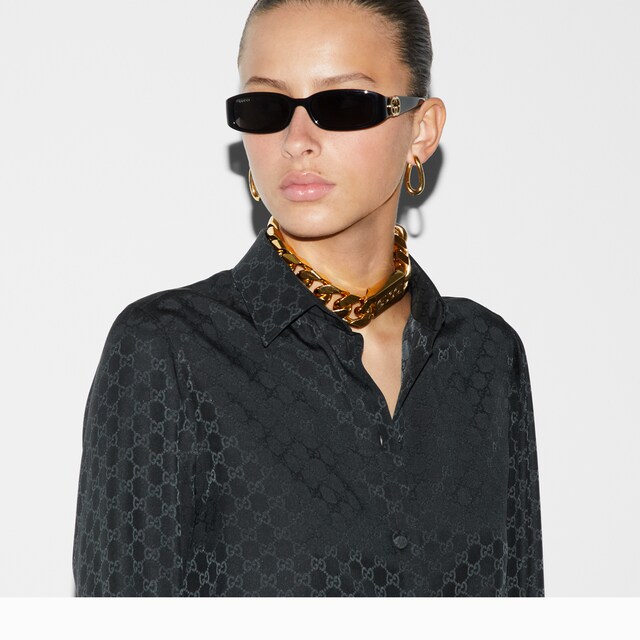 GG crepe silk shirt - image 2