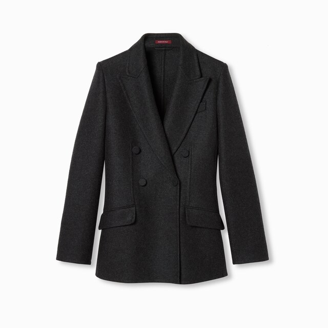 GUCCI ダブルブレスト ストライプジャケット ダークグレー GUCCI ダブルブレスト ストライプジャケット ダークグレー