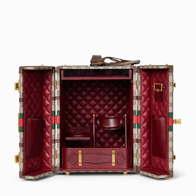 Gucci Savoy系列大号香槟箱