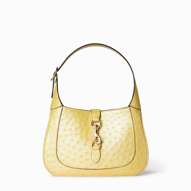 Gucci Jackie ostrich medium bag