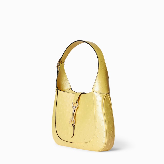 Gucci Jackie ostrich medium bag