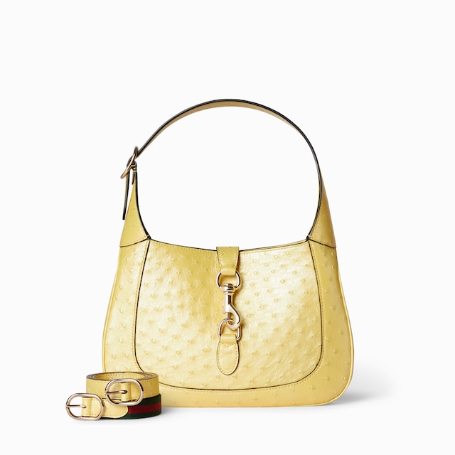 Gucci Jackie ostrich medium bag