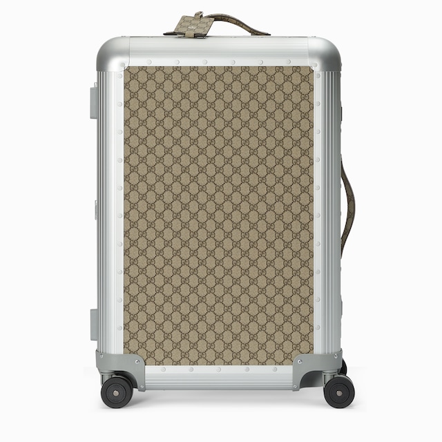 Luggage elastic Web band in green and red canvas | GUCCI® US