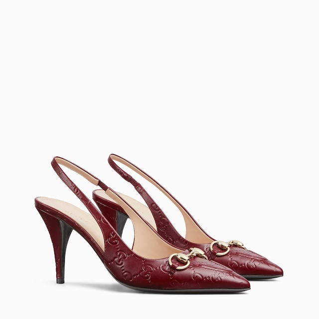 Women's slingback pump with Horsebit