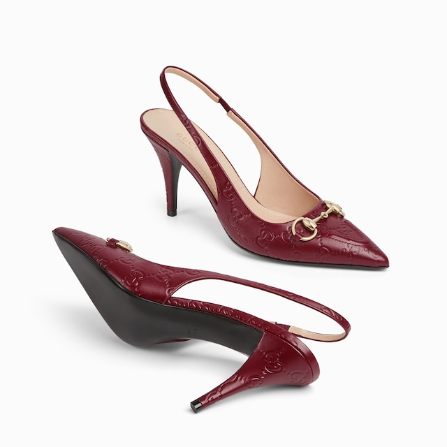 Women's slingback pump with Horsebit