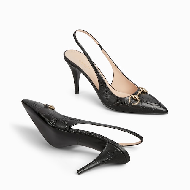 Women's slingback pump with Horsebit